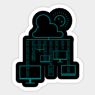 cloud anything Sticker